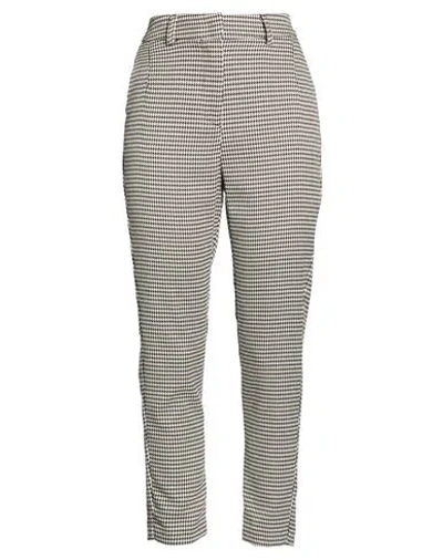 Soallure Woman Pants Ivory Size 8 Polyester, Rayon, Elastane In Multi