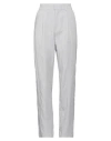 Soallure Woman Pants Light Grey Size 4 Viscose, Polyester In Grey