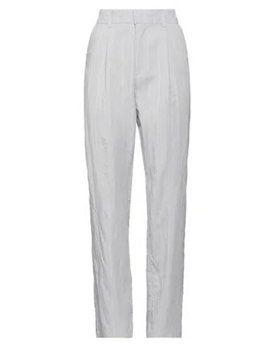 Soallure Woman Pants Light Grey Size 4 Viscose, Polyester