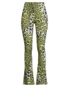 Soallure Woman Pants Lime Green Size S Polyester, Elastane In Green