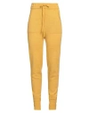 Soallure Woman Pants Marigold Size S Acrylic, Wool, Viscose In Yellow