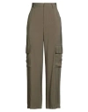 Soallure Woman Pants Military Green Size 6 Viscose, Polyester