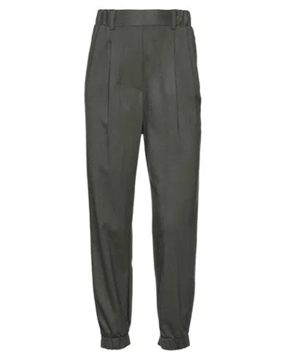 Soallure Woman Pants Military Green Size 6 Viscose, Polyester, Elastane