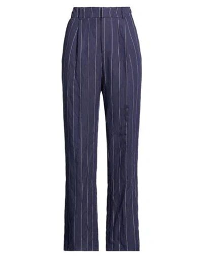 Soallure Woman Pants Navy Size 8 Viscose, Polyester