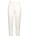Soallure Woman Pants Off White Size 6 Polyester