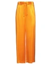 Soallure Woman Pants Orange Size 4 Viscose In Orange