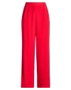Soallure Woman Pants Red Size 10 Polyester, Elastane In Red