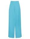 Soallure Woman Pants Turquoise Size 8 Polyester, Elastane In Blue