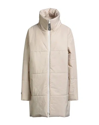 Soallure Woman Puffer Off White Size 8 Polyester In Neutral