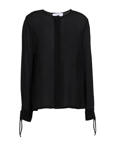 Soallure Woman Shirt Black Size 10 Viscose