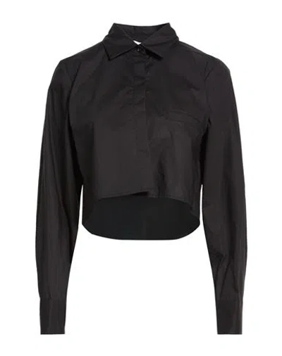 Soallure Woman Shirt Black Size 4 Cotton