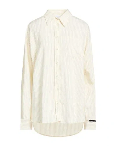 Soallure Woman Shirt Ivory Size 4 Modal, Polyamide, Elastane In White