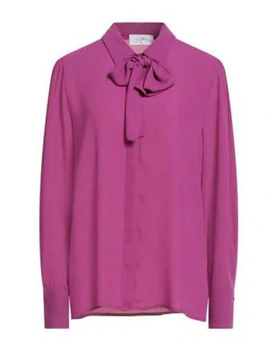 Soallure Woman Shirt Mauve Size 10 Polyester