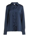 Soallure Woman Shirt Navy Size 8 Polyester