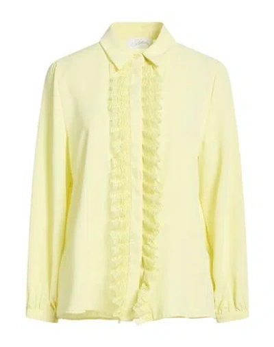 Soallure Woman Shirt Pastel Yellow Size 8 Polyester