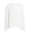 Soallure Woman Shirt White Size 6 Viscose