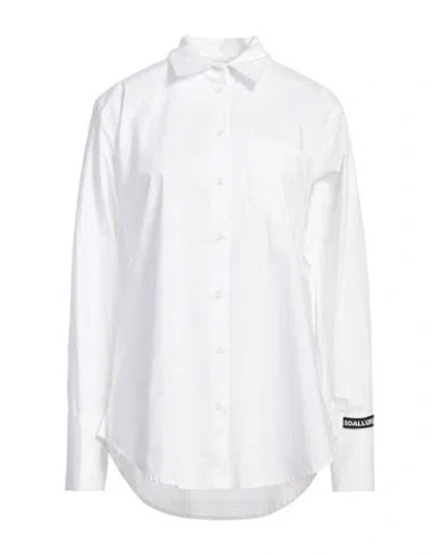 Soallure Woman Shirt White Size 8 Cotton