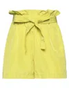 Soallure Woman Shorts & Bermuda Shorts Lime Green Size 2 Polyester In Green