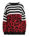 Soallure Woman Sweater Black Size M Acrylic, Polyamide, Polyester, Wool, Viscose In Multi