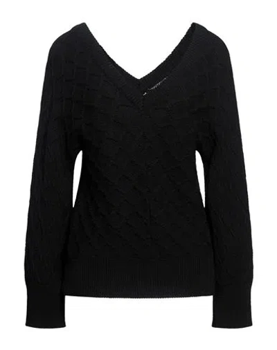 Soallure Woman Sweater Black Size S Viscose, Polyester