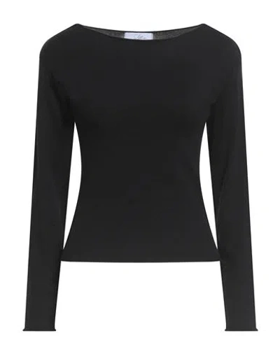 Soallure Woman Sweater Black Size S Viscose, Polyester, Polyamide