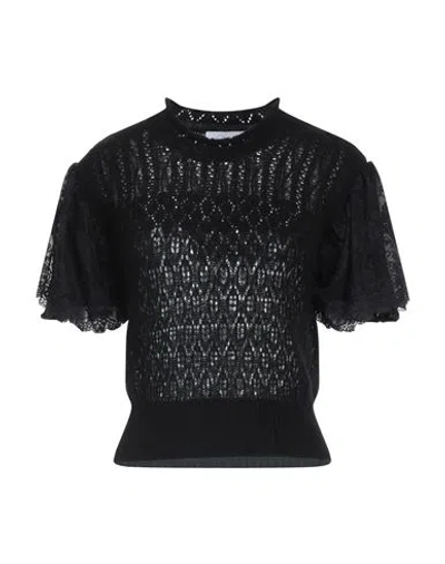 Soallure Woman Sweater Black Size S Wool, Acrylic, Polyamide, Alpaca Wool, Textile Fibers