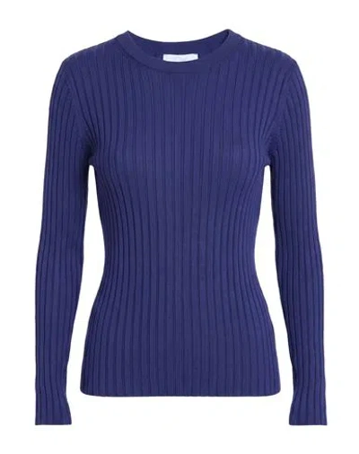 Soallure Woman Sweater Blue Size M Wool, Acrylic