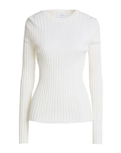 Soallure Woman Sweater Ivory Size M Wool, Acrylic In White
