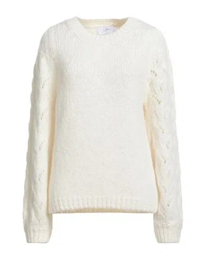 Soallure Woman Sweater Ivory Size S Acrylic, Alpaca Wool, Wool, Polyamide