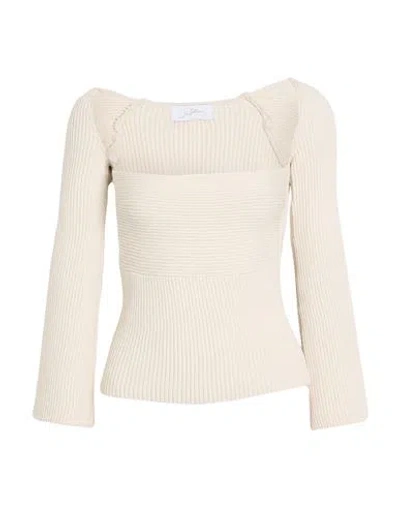 Soallure Woman Sweater Ivory Size S Viscose, Polyester, Polyamide In White