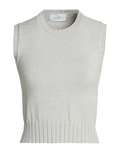 Soallure Woman Sweater Light Grey Size M Viscose, Polyester, Polyamide In Gray