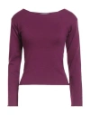 Soallure Woman Sweater Plum Size S Viscose, Polyester, Polyamide