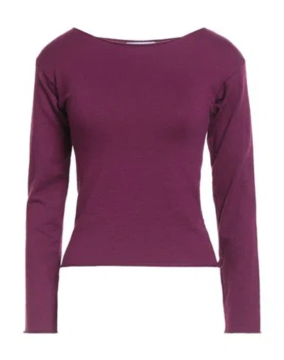 Soallure Woman Sweater Plum Size S Viscose, Polyester, Polyamide