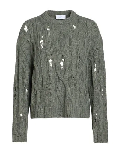 Soallure Woman Sweater Sage Green Size M Acrylic, Polyester, Wool