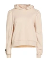 Soallure Woman Sweatshirt Beige Size S Cotton