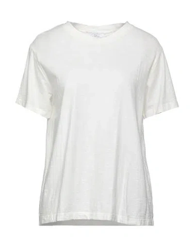 Soallure Woman T-shirt White Size M Cotton