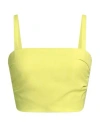 Soallure Woman Top Acid Green Size 2 Polyester In Green