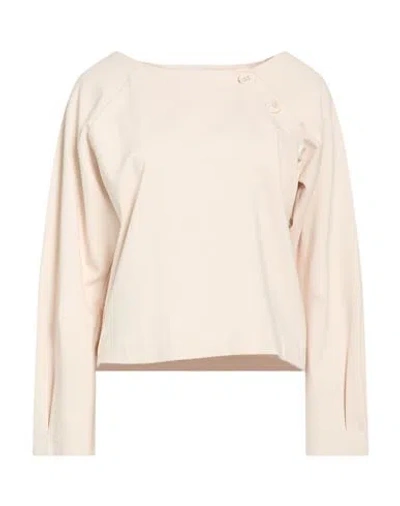 Soallure Woman Top Beige Size 6 Viscose, Nylon, Elastane In Neutral
