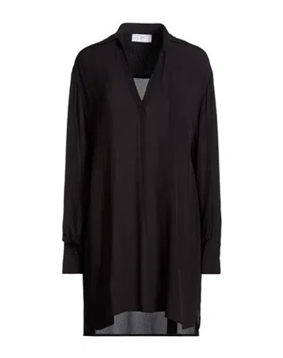 Soallure Woman Top Black Size 4 Viscose