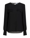 Soallure Woman Top Black Size 6 Viscose In Black