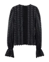 Soallure Woman Top Black Size S Polyamide, Elastane