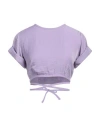 Soallure Woman Top Lilac Size 8 Polyester, Rayon In Purple