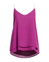 Soallure Woman Top Mauve Size 6 Polyester In Purple
