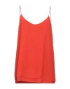 Soallure Woman Top Orange Size 10 Polyester