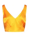 Soallure Tops In Orange