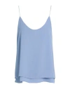 Soallure Woman Top Slate Blue Size 10 Polyester