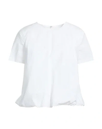 Soallure Woman Top White Size 6 Cotton
