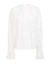 Soallure Woman Top White Size L Polyamide, Elastane