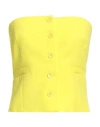 Soallure Woman Top Yellow Size 8 Polyester In Yellow