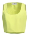 Soallure Woman Top Yellow Size 6 Polyester, Elastane In Yellow